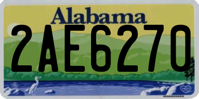 AL license plate 2AE6270