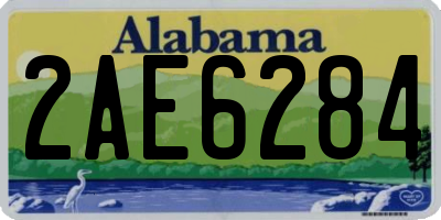 AL license plate 2AE6284