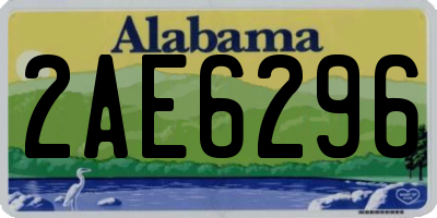 AL license plate 2AE6296