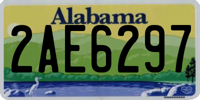 AL license plate 2AE6297