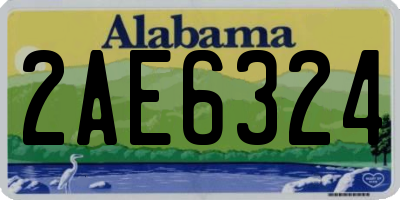 AL license plate 2AE6324