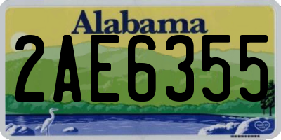 AL license plate 2AE6355
