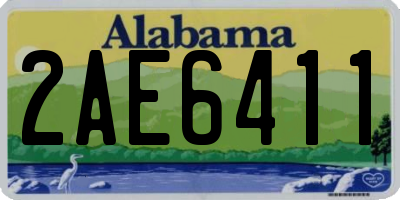 AL license plate 2AE6411
