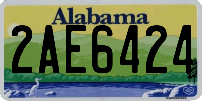 AL license plate 2AE6424