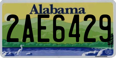 AL license plate 2AE6429