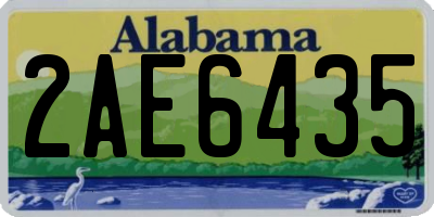 AL license plate 2AE6435
