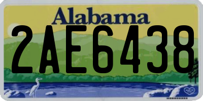AL license plate 2AE6438