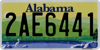 AL license plate 2AE6441