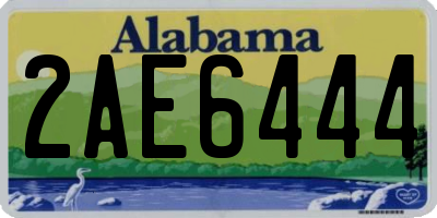 AL license plate 2AE6444
