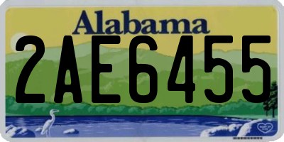 AL license plate 2AE6455