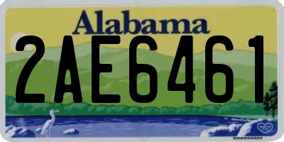 AL license plate 2AE6461