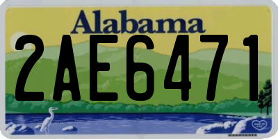 AL license plate 2AE6471