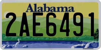 AL license plate 2AE6491