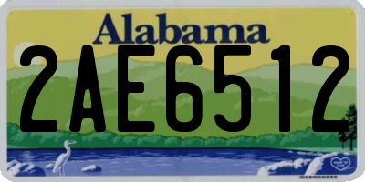 AL license plate 2AE6512