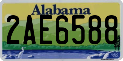 AL license plate 2AE6588