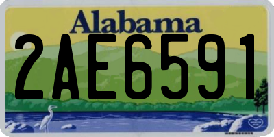 AL license plate 2AE6591