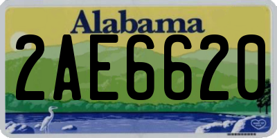 AL license plate 2AE6620