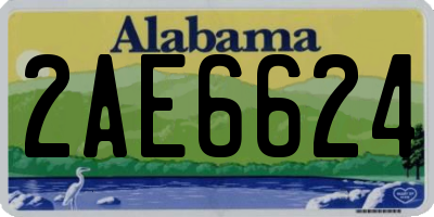 AL license plate 2AE6624