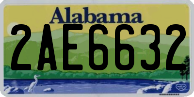 AL license plate 2AE6632