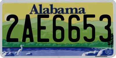 AL license plate 2AE6653