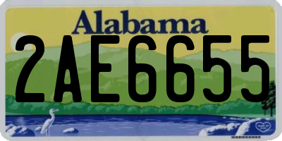AL license plate 2AE6655