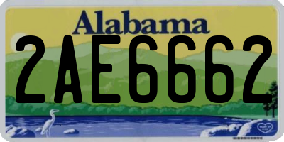 AL license plate 2AE6662