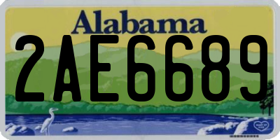 AL license plate 2AE6689