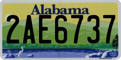 AL license plate 2AE6737