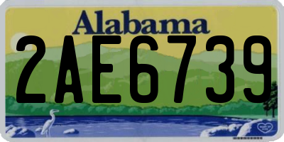 AL license plate 2AE6739