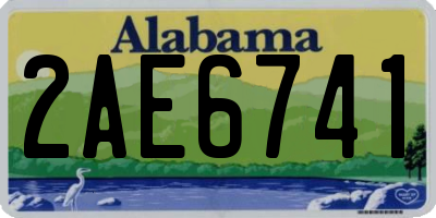 AL license plate 2AE6741