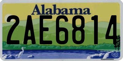AL license plate 2AE6814