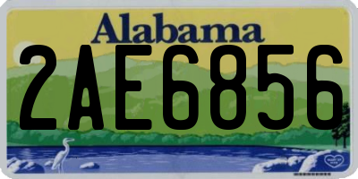 AL license plate 2AE6856