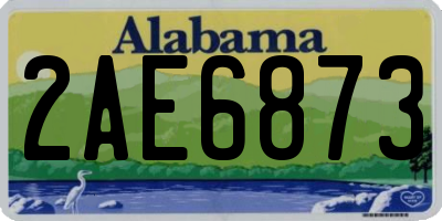 AL license plate 2AE6873