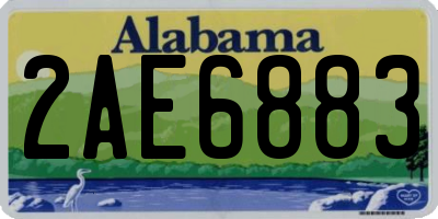 AL license plate 2AE6883
