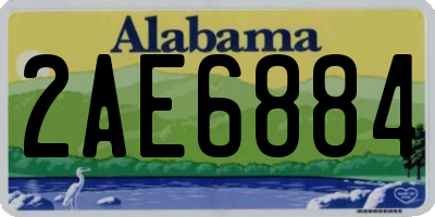 AL license plate 2AE6884