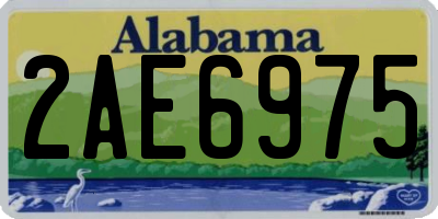 AL license plate 2AE6975