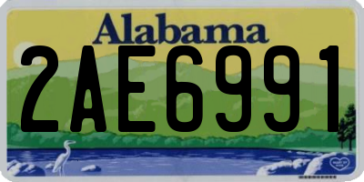 AL license plate 2AE6991