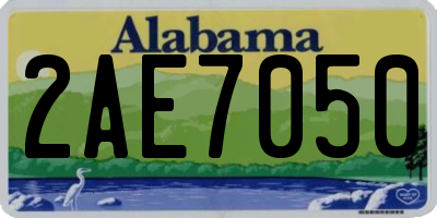 AL license plate 2AE7050