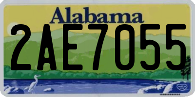 AL license plate 2AE7055