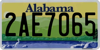 AL license plate 2AE7065