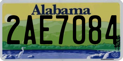AL license plate 2AE7084