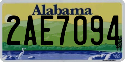 AL license plate 2AE7094