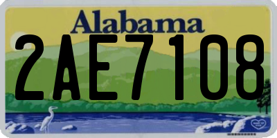 AL license plate 2AE7108