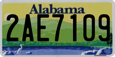 AL license plate 2AE7109