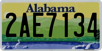 AL license plate 2AE7134