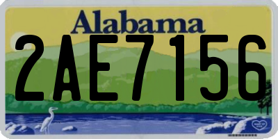 AL license plate 2AE7156