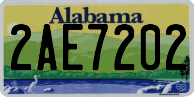 AL license plate 2AE7202