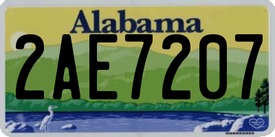 AL license plate 2AE7207