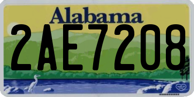 AL license plate 2AE7208