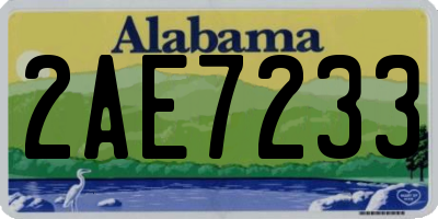 AL license plate 2AE7233